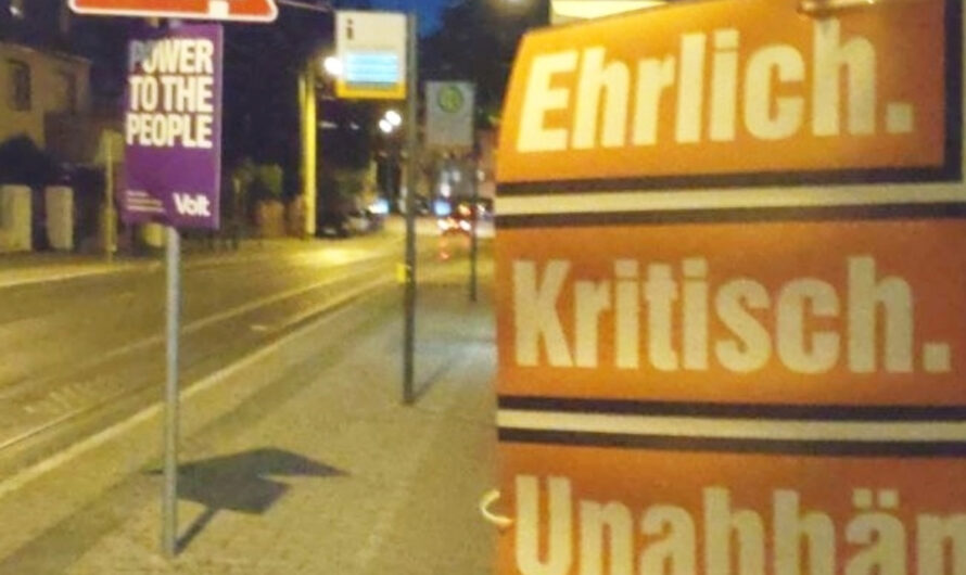 Verstöße gegen die Plakatierungsrichtlinie im Wahlkampf